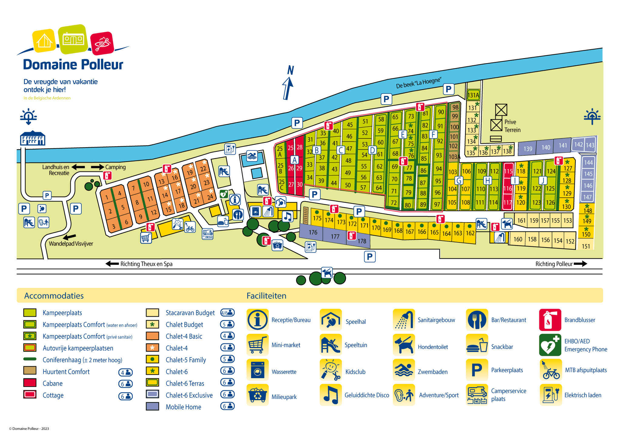 Plattegrond Domain Polleur
